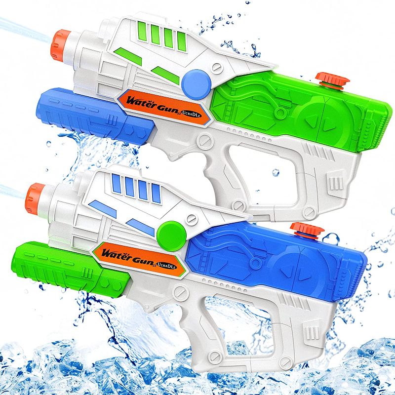 Photo 1 of Ucradle Super Water Guns Big for Adults, 950CC Large Capacity Squirt Guns Pistol for Children Boys Girls Summer Outdoor Water Toys, 2 Pack High Pressure Water Blaster for Kids