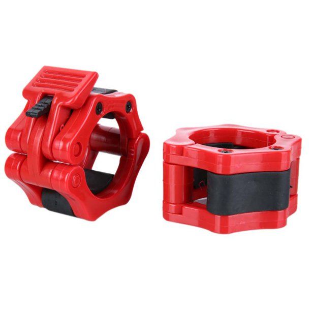 Photo 1 of 2Pcs Gym Fitness Spinlock Collars Barbell Dumbbell Clips Weight Bar Locks 2 pack COLOR MAY VARY 