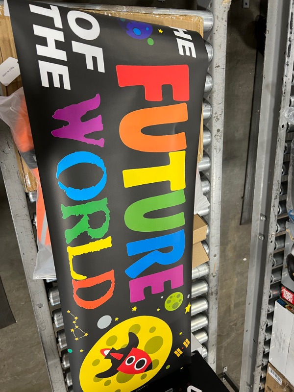 Photo 1 of Sproutbrite Classroom Decorations - Banner Posters for Teachers - Bulletin Board and Wall Decor for Pre School, Elementary and Middle School 2 BANNERS PER BOX 2 PACK 