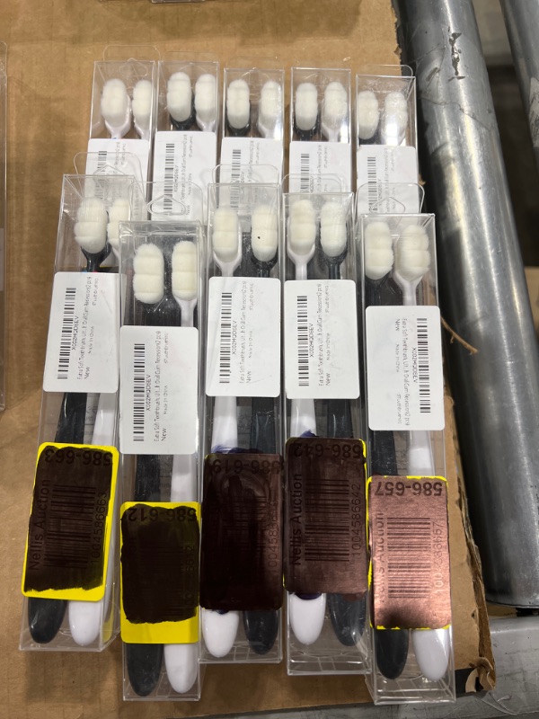 Photo 1 of Extra Soft Toothbrush, Ultra Soft-bristled Adult Toothbrush Micro Nano 15000 Floss Bristle Good Cleaning Effect for Sensitive Teeth Oral Gum Recession 10 PACK