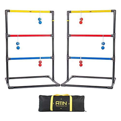 Photo 1 of A11N Upgraded Premium Ladder Toss Game Set with 6 Golf Bolas & Carrying Bag
