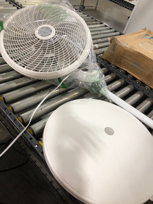 Photo 2 of Lasko 1820 18? Elegance & Performance Adjustable Pedestal, White-Features Oscillating Movement Tilt-back Fan Head, 2.3