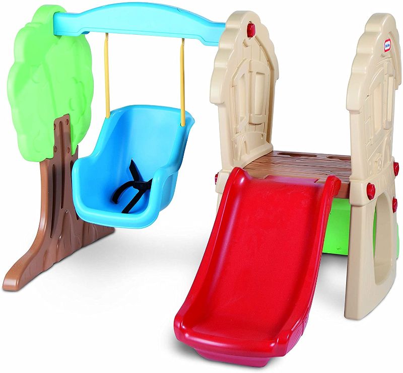 Photo 1 of Little Tikes Hide & Seek Climber and Swing, Indoor Outdoor with Slide - Easy Set Up - Toddler Playset