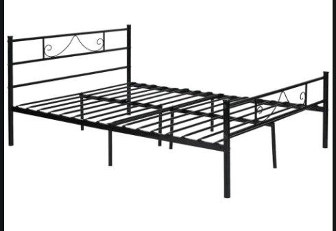 Photo 1 of Black Twin Platform Bed Metal Frame