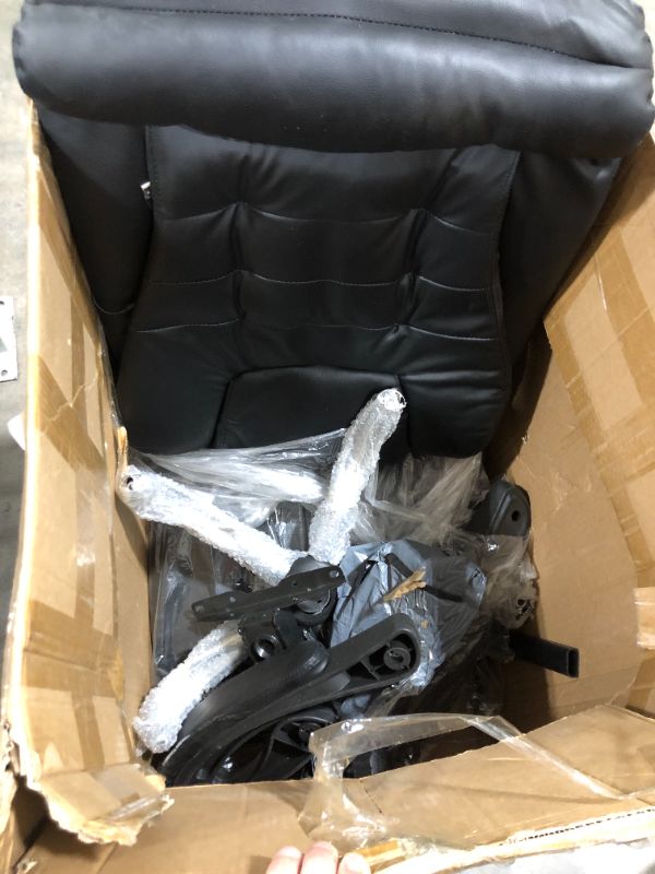 Photo 1 of Black Office Chair, Large Back