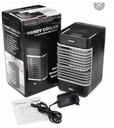 Photo 1 of 2 PACK!!! BANGDI Handy Cooler Evaporative Air Cooler AC220V Mini Portable Air Conditioner Humidifier Purifier Desktop Cooling Fan Air Cooler Black Fan