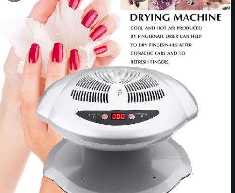 Photo 1 of Portable Nail Polish Dryer 2in1 Warm & Cool Air Domestic use Art Nail Tool