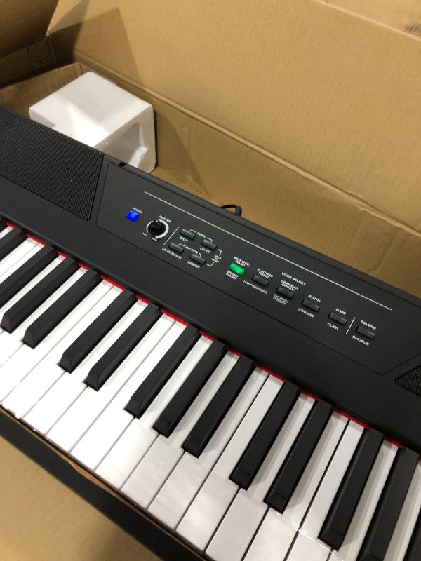 Photo 3 of Alesis Recital 61 – 61 Key Digital Piano Keyboard with Semi Weighted Keys, 20W Speakers, 10 Voices, Split, Layer and Lesson Mode, FX and Piano Lessons