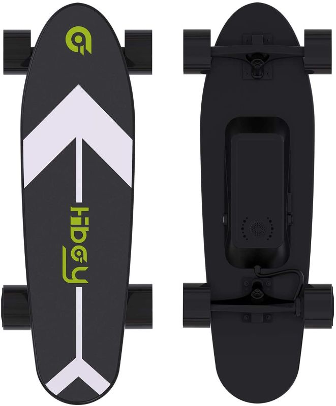 Photo 1 of Hiboy  Electric Skateboard with Wireless Remote, E-Skateboard Max Speed 12.4 mph, Range 6-9 Miles, 350W Motor Eskateboard for Adults Teens (Upgraded Version)