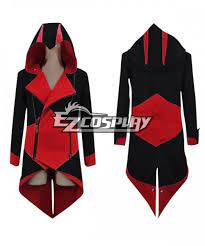 Photo 1 of Assassin's Creed III Cosplay Connor Costume red And Black Coat--- xl