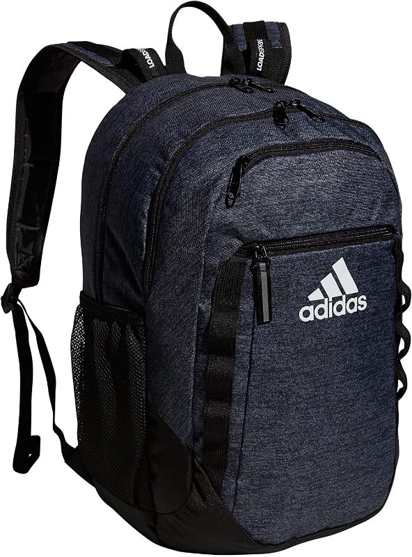 Photo 1 of adidas Unisex Excel 6 Backpack, Jersey Black/Black/White FW21, One Size