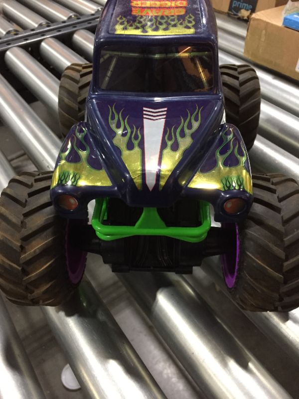 Photo 3 of Monster Jam, Official Grave Digger Freestyle Force, Remote Control Car, Monster Truck Toys for Boys Kids and Adults, 1:15 Scale