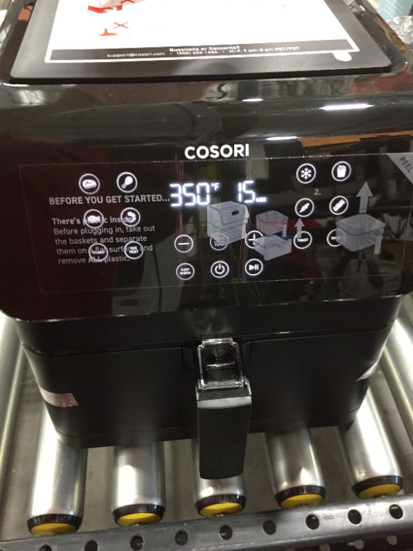 Photo 3 of COSORI Air Frye 12-in-1 Large XL Air Fryer Oven with Upgrade Customizable 10 Presets, Preheat, Shake Reminder, Digital Hot Oilless Cooker, 5.8QT, Black
