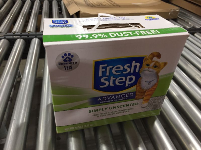 Photo 1 of Fresh Step Advanced Simply Unscented Clumping Clay Cat Litter, 18.5-lb box, 2 pack