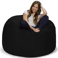 Photo 1 of 4' Big Bean Bag Chair - Black