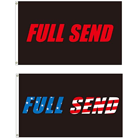 Photo 1 of 2 Pieces Banner Flags Set, Black US Stars Signs Black Flag Polyester Dorm Banner with Brass Flag Grommets for College Party Indoor and Outdoor Decorations
