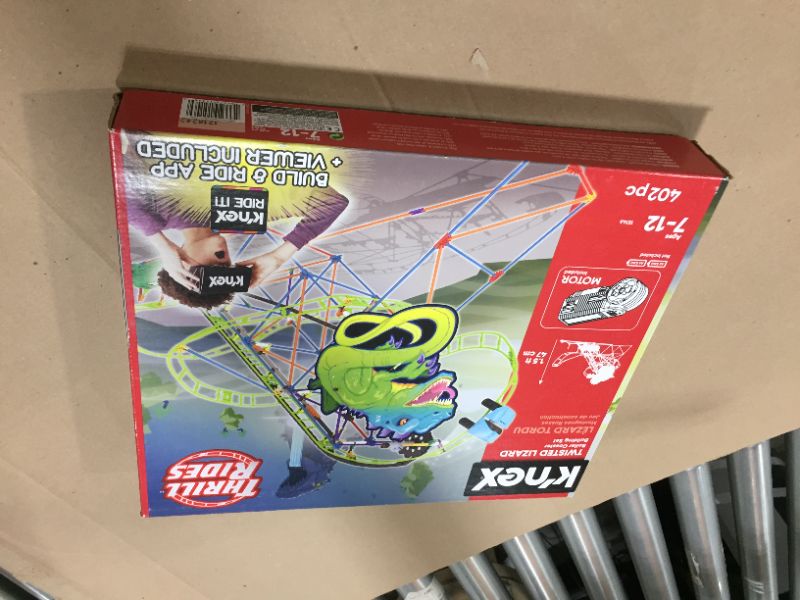 Photo 2 of K'nex Thrill Rides Twisted Lizard Roller Coaster Building Set with Ride It App, Ages Classic Thrill Rides (New Open Box)
