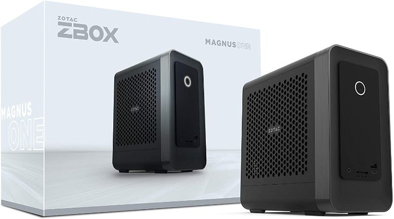 Photo 1 of ZOTAC Magnus ONE ECM73070C Mini PC GeForce RTX 3070, Intel Core i7-10700, 16GB DDR4/512GB SSD/1TB HDD/Windows 10 Home 64-bit System, ZBOX-ECM73070C-U-W2B
