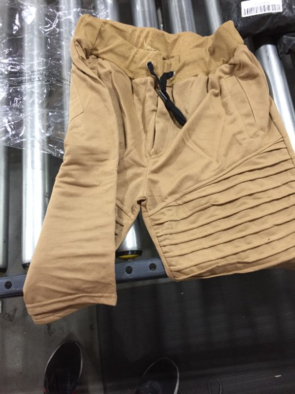 Photo 1 of jogger shorts khaki--- large 