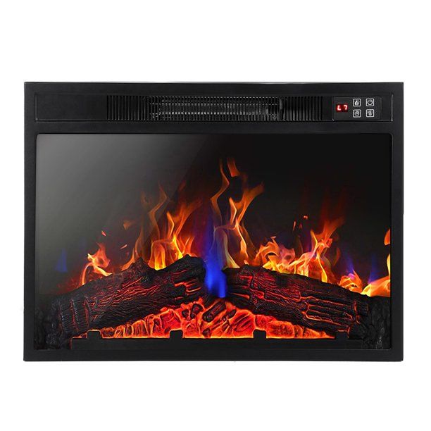 Photo 1 of SNAILHOME Electric Fireplace Standing Fireplace Heater, Recessed Mounted with 7 Color Flames Adjustable, Electric Fireplace Insert with Thermostat Winter Home
