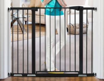 Photo 1 of  48.8" Auto Close Safety Baby Gate 36” Extra Tall Dog Gate Walk Thru Durable Baby Gate. Include 4 Pressure Bolts, 2.75", 5.5" & 8.25" Extension