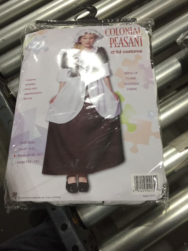 Photo 2 of RG Costumes 91130- M Medium Colonial Girl Dress - Brown--- MEDIUM
