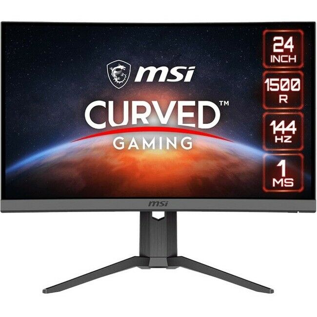 Photo 1 of MSI Optix G24C6P 23.8" FHD 1920x1080 144Hz Curved LCD Gaming Monitor
