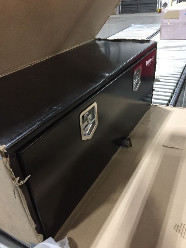 Photo 3 of 48" W x 18" D x 18" H Buyers Products Steel Drop Door Underbody Toolbox with T-Handle Latch