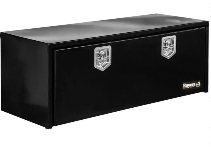 Photo 1 of 48" W x 18" D x 18" H Buyers Products Steel Drop Door Underbody Toolbox with T-Handle Latch