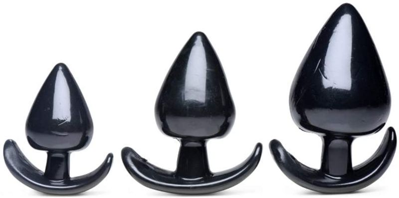 Photo 1 of 2 Pack Triple Spades 3 Piece Anal Plug Set