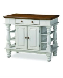 Photo 1 of Americana White Kitchen Island With Storage
