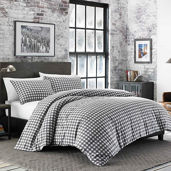 Photo 1 of Eddie Bauer® Preston Flannel Full/Queen Comforter Set in Grey