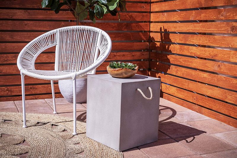 Photo 1 of Deco Outdoor Accent Table, Grey
