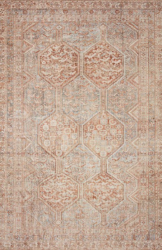 Photo 1 of Chris Loves Julia x Loloi Jules JUL-04 Tangerine / Mist Oriental Area Rug 2'-3" x 3'-9"
