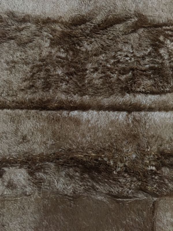 Photo 1 of Brown faux fur area rug 7 x 10 ft