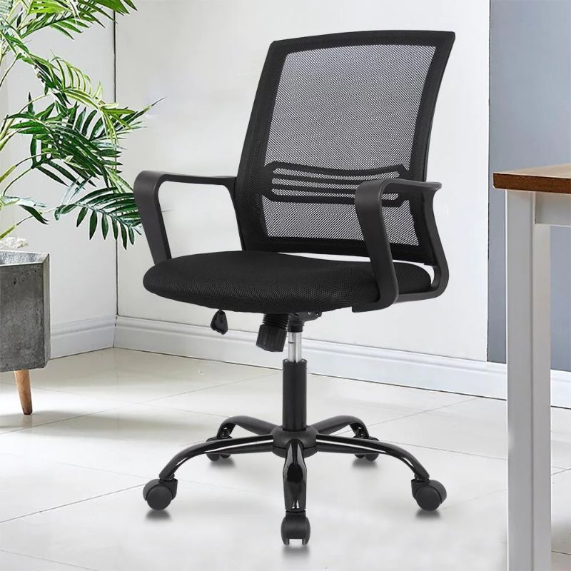 Photo 1 of Office Chair Mid-Back Breathable Mesh Desk Chair with Lumbar Support
