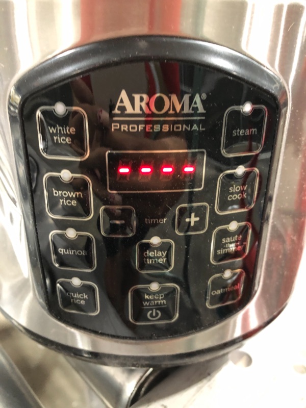 Photo 2 of Aroma Rice Cooker 8 Cup, Silver