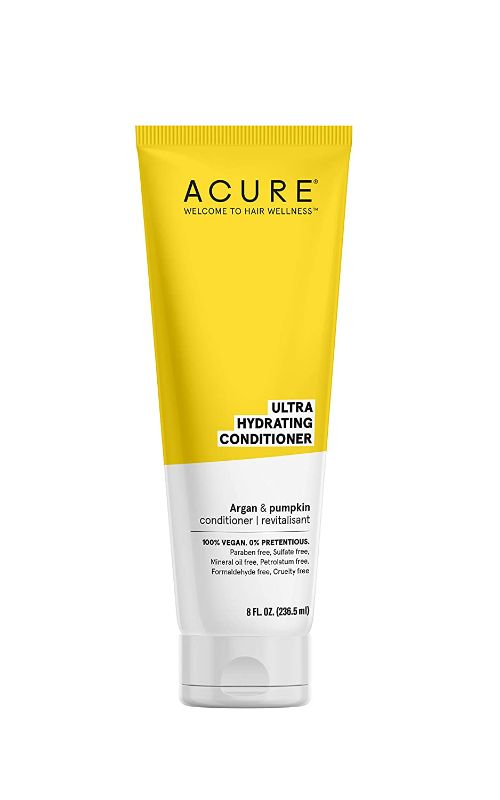 Acure ACURE Ultra Hydrating Conditioner, Yellow, pumpkin, 8 Fl Oz for ...
