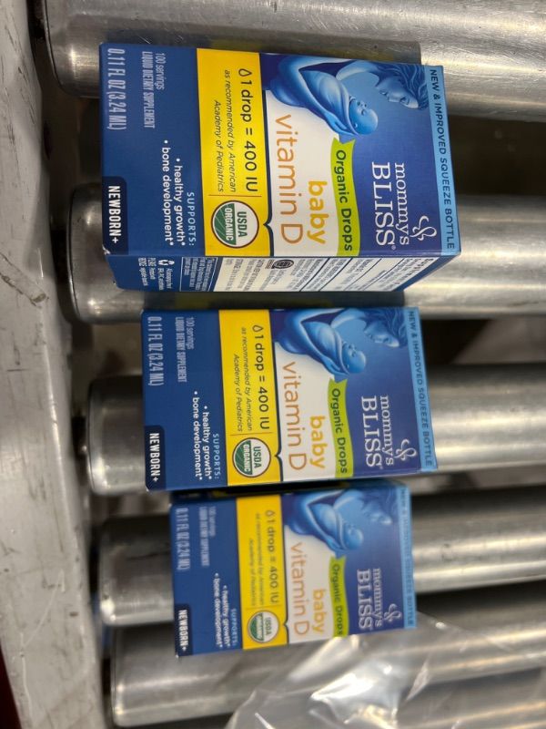 Photo 1 of Organic Baby Vitamin D Drops 100 Servings 3 PACK EXP. 11 2022