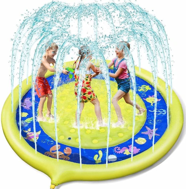 Photo 1 of Sprinkler Splash Pad For Kids ( Yellow )
