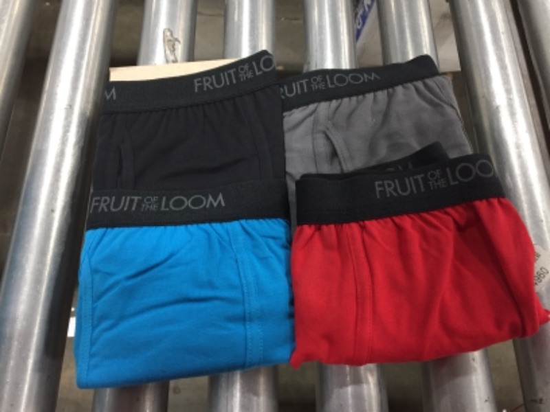 Photo 2 of Size Small-- Fruit of the Loom Men's Comfort Stretch Cotton Spandex Short Leg Boxer Briefs - Colors May Vary
