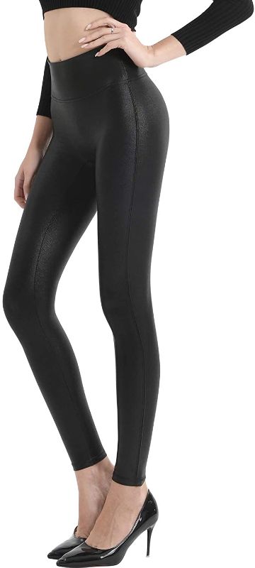 Photo 1 of Retro Gong Womens Faux Leather Leggings Stretch High Waisted Pleather Pants