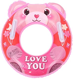 Photo 1 of GEMVIE Baby Swim Floats for Toddler Kids Inflatable Baby Swimming Pool Water Float Ring with Safety Handle Love You Bear Pattern Print for 3-6 Year Old Boys/Girls