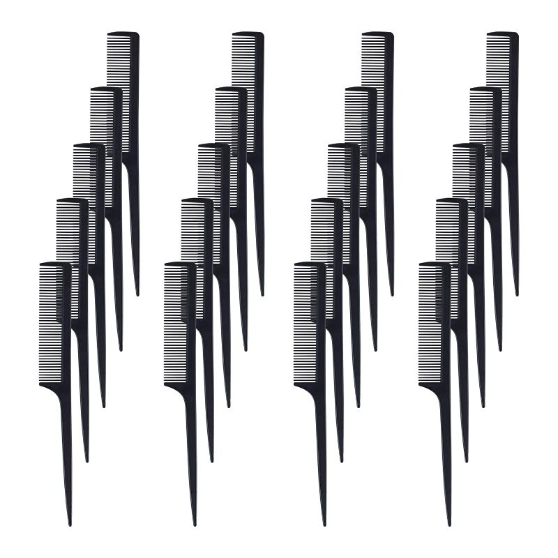 Photo 1 of 20 Pack Black Rat Tail Combs