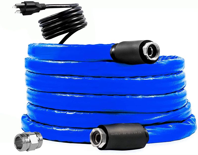 Photo 1 of 25 FTHeated Water Hose for RV Outdoor Self-Regulating Withstand Temperatures Down to-45°F-Lead and BPA Free