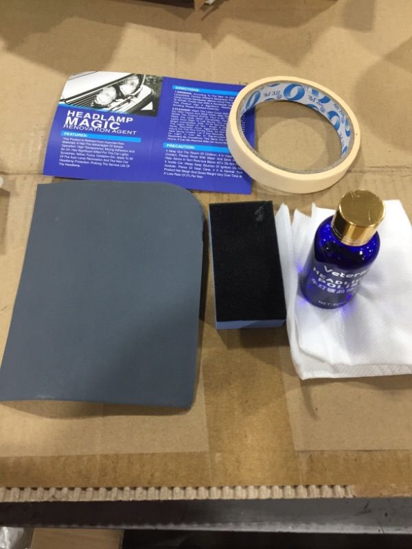 Photo 2 of 2 Pack Car Headlight Polish Restoration Kit Auto Lamp Lenses Repair Liquid Repair Polish
