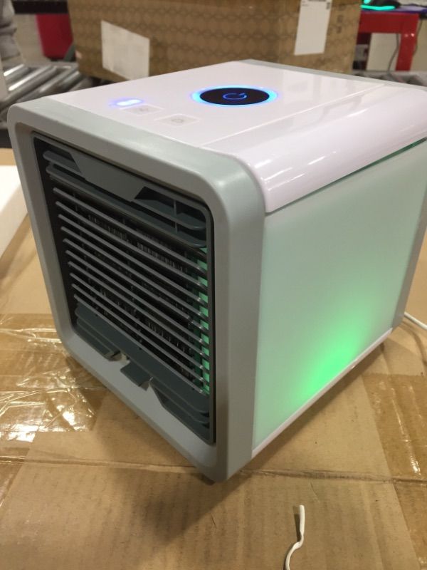 Photo 3 of 4 Pack --COOL AIR-- Personal Air Conditioner for Office Desk, Small Portable AC Air Conditioner- Compact & Powerful- Built In Mood Light-- COOL--PURIFY--HUMIDIFY 