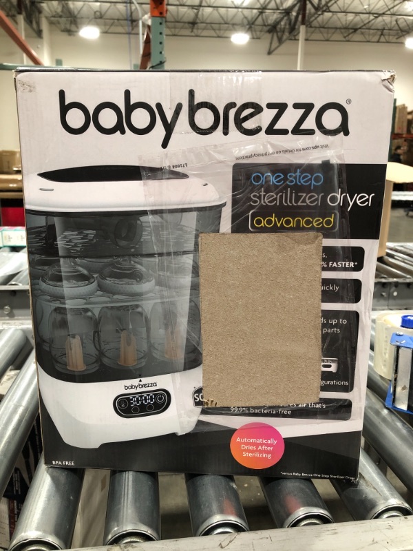 Photo 1 of Baby Brezza Bottle Sterilizer and Dryer Advanced – HEPA Filter And Steam Sterilization – Dries 33 Percent Faster Then Original - Universal Fit up to 8 Baby Bottles And 2 Sets of Pump Parts (Any Brand)
