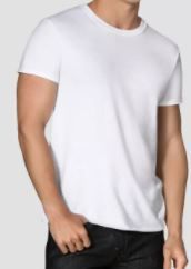 Photo 1 of Fruit of the Loom Men's Crew Neck Undershirt - White SIZE L