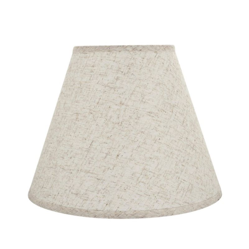 Photo 1 of Aspen Creative Hardback Empire Shaped Spider Construction Lamp Shade in Flaxen (7" x 14" x 11"